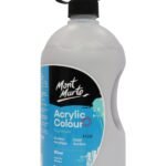 MM Akrilik Boya W/Pump Signature 1L - Silver