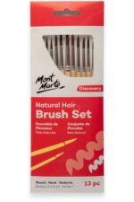 MM Doğal Kıl Yuvarlak Fırça Seti 13'lü- Discovery